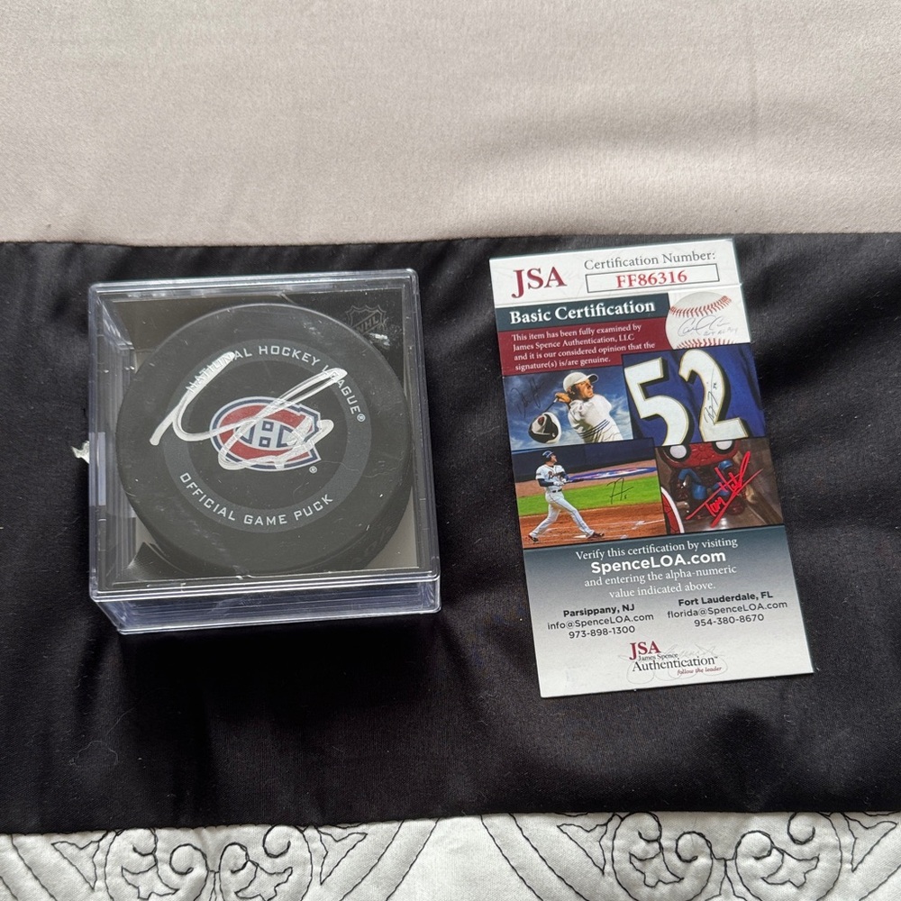 Max Domi Autographed Puck